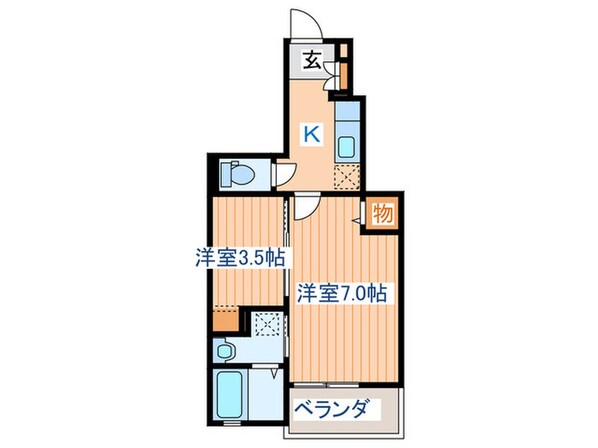 コリーヌⅠの物件間取画像